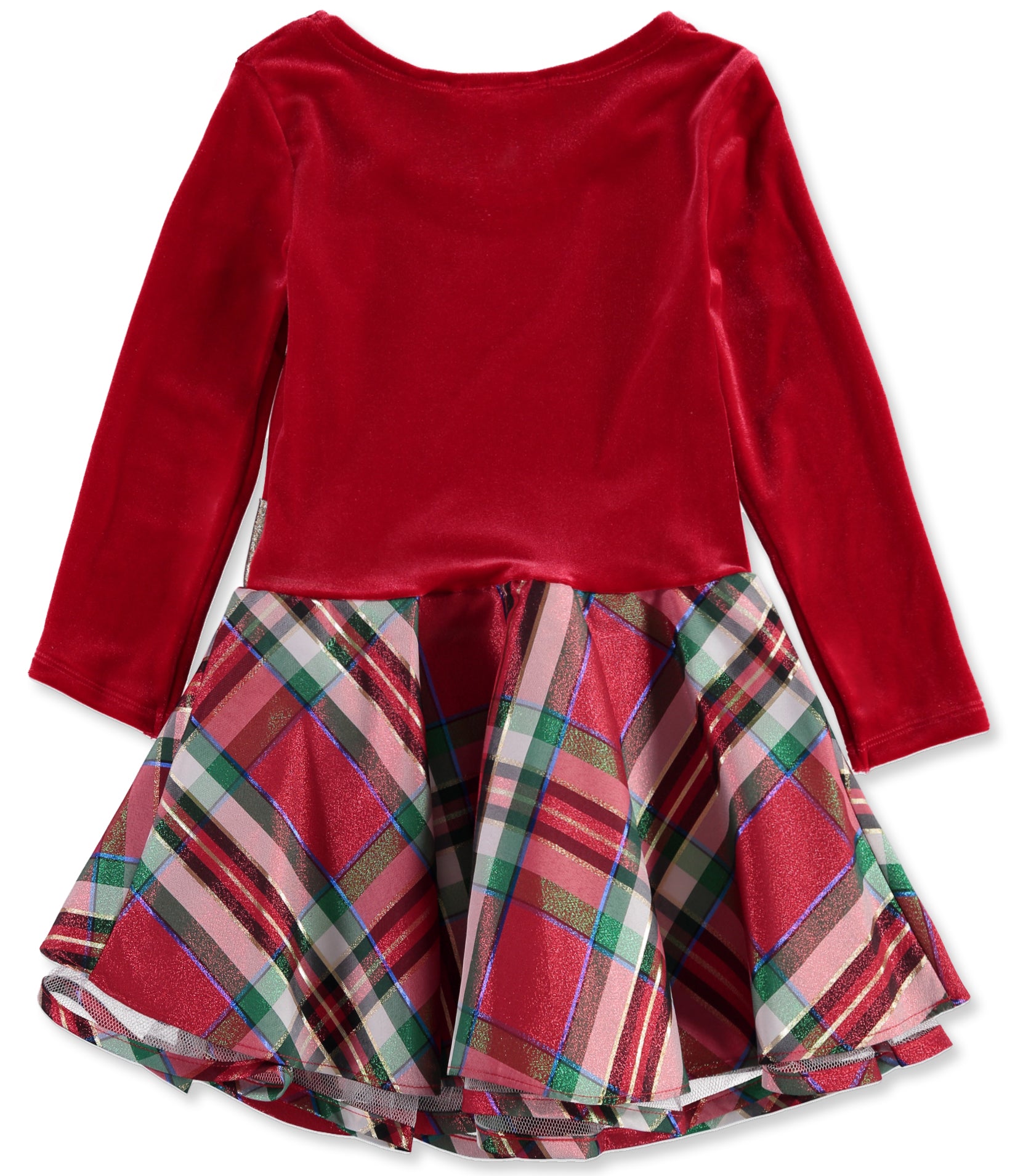 Bonnie Jean Girls 2T-4T Plaid Hipster Dress