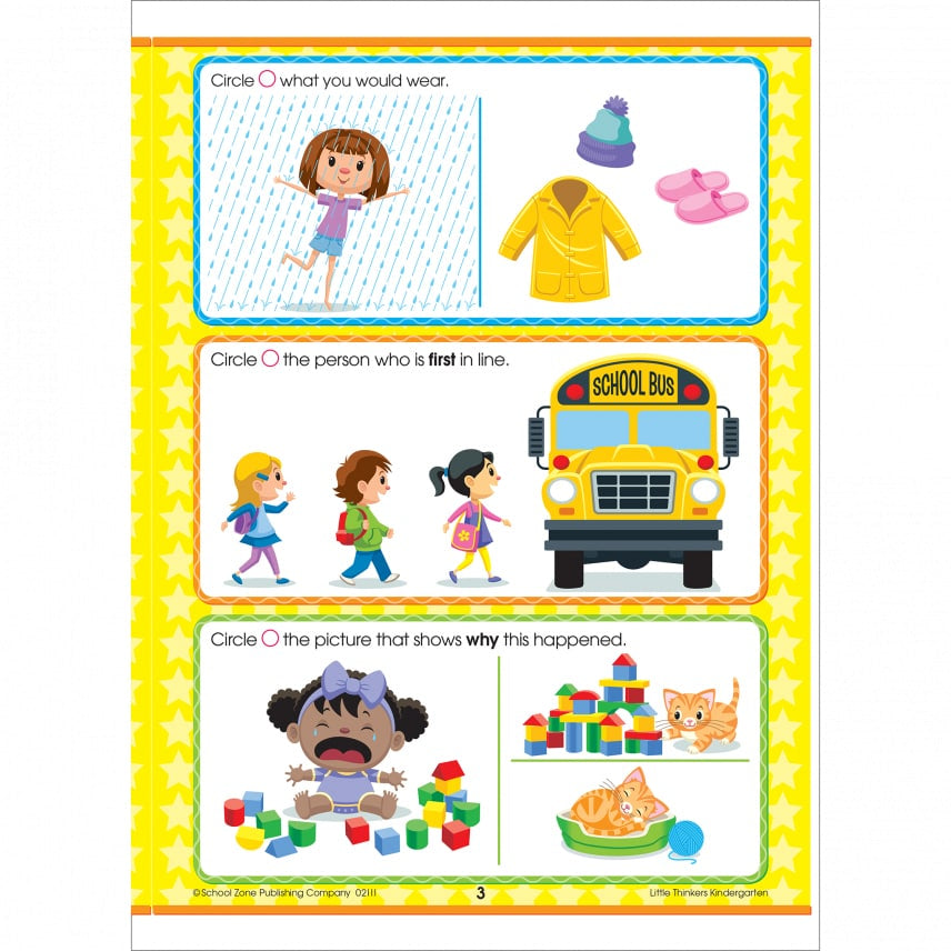 School Zone Little Thinkers Kindergarten Workbook