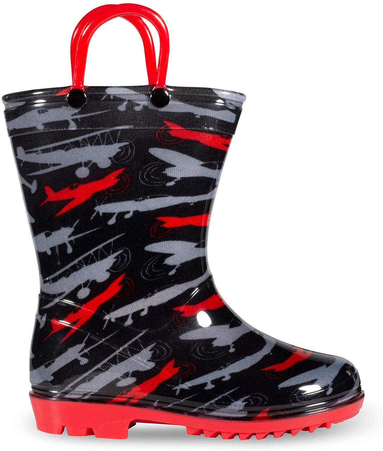 Lilly Of New York Boys 11-3 Plane Rainboot