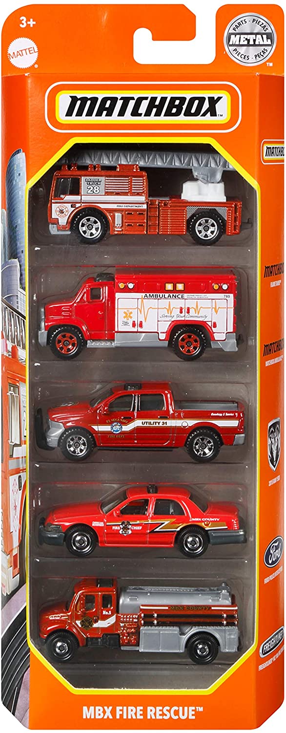 Mattel Matchbox 5 Pack Cars