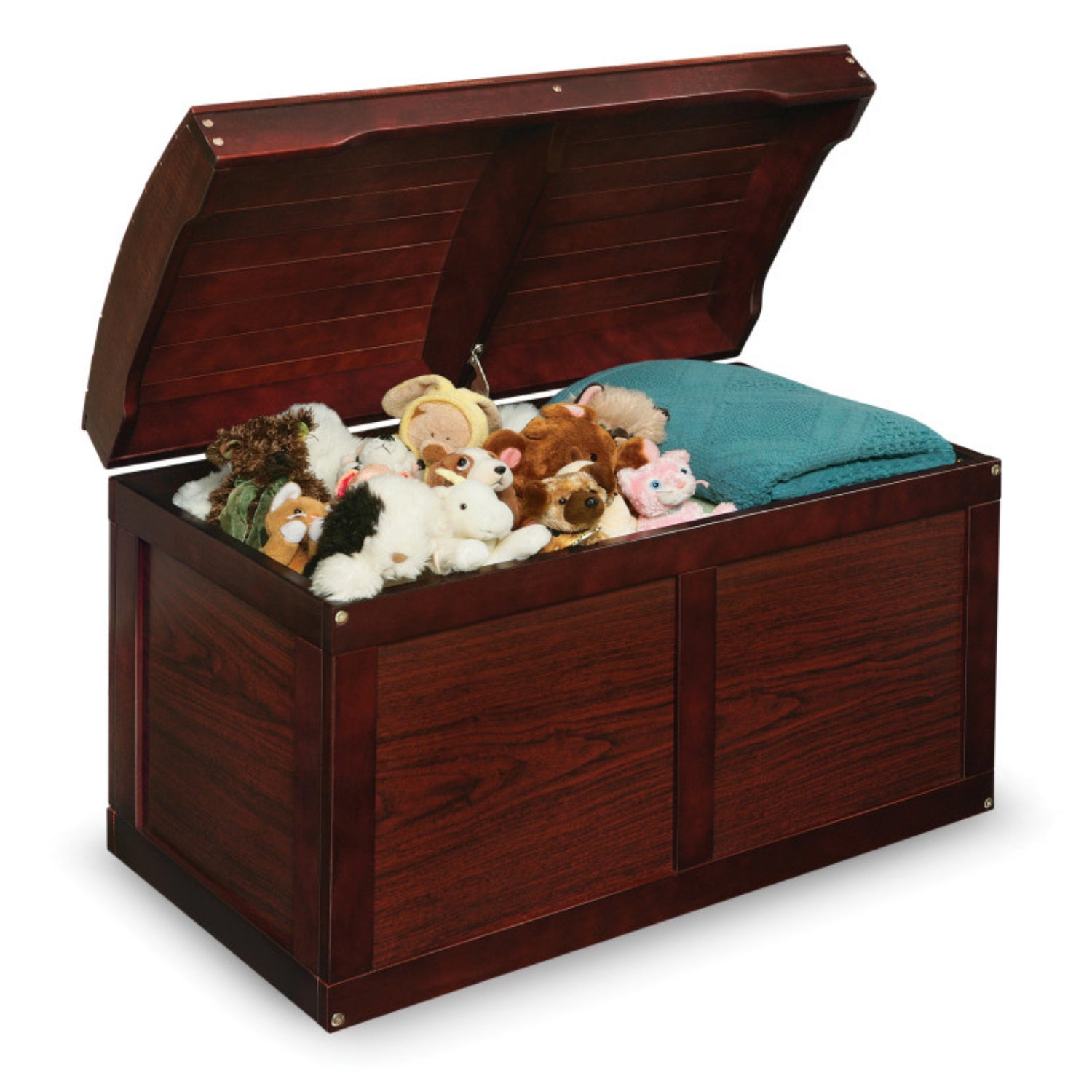 Badger Basket Hardwood Barrel Top Toy Chest – Cherry