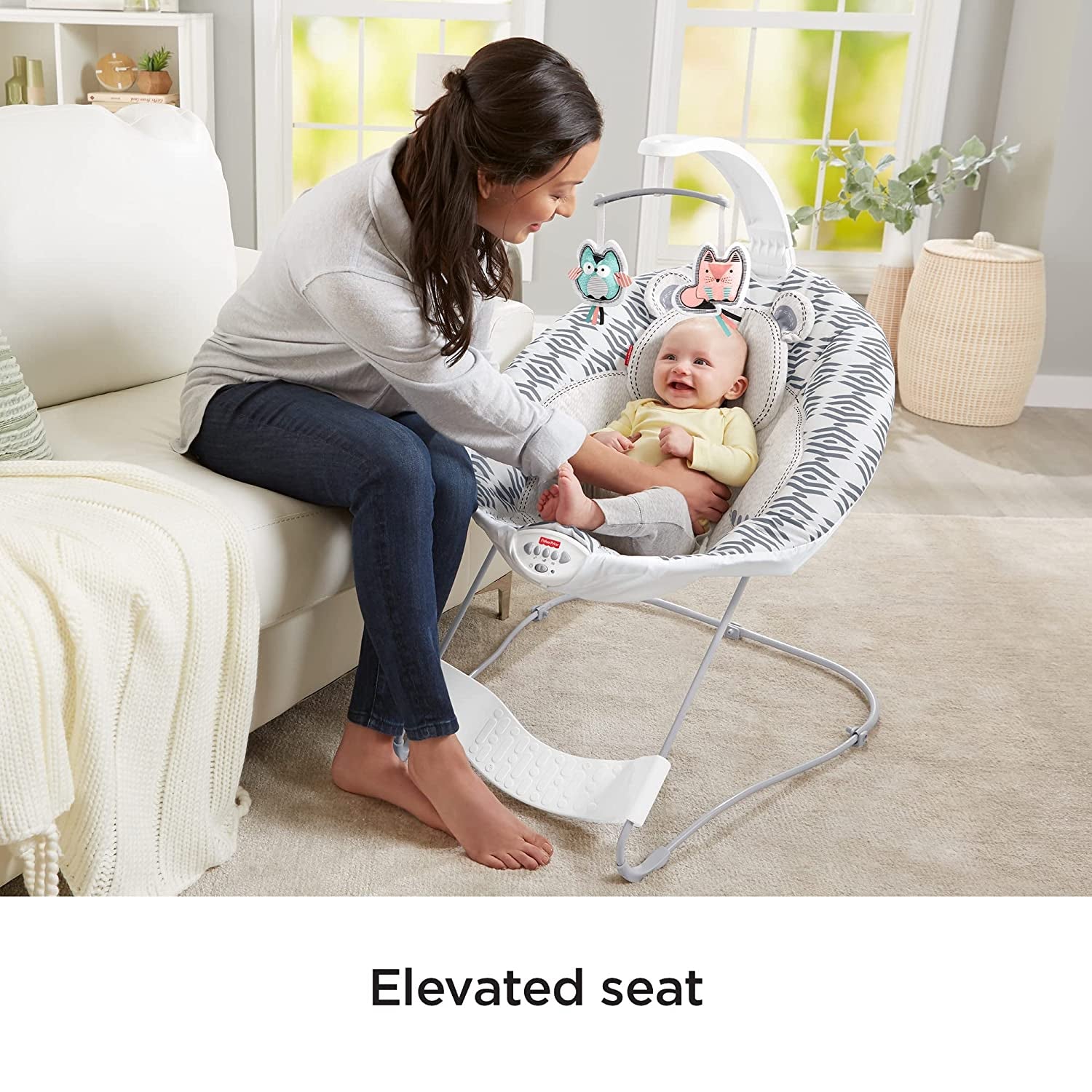 Fisher Price See & Soothe Deluxe Bouncer