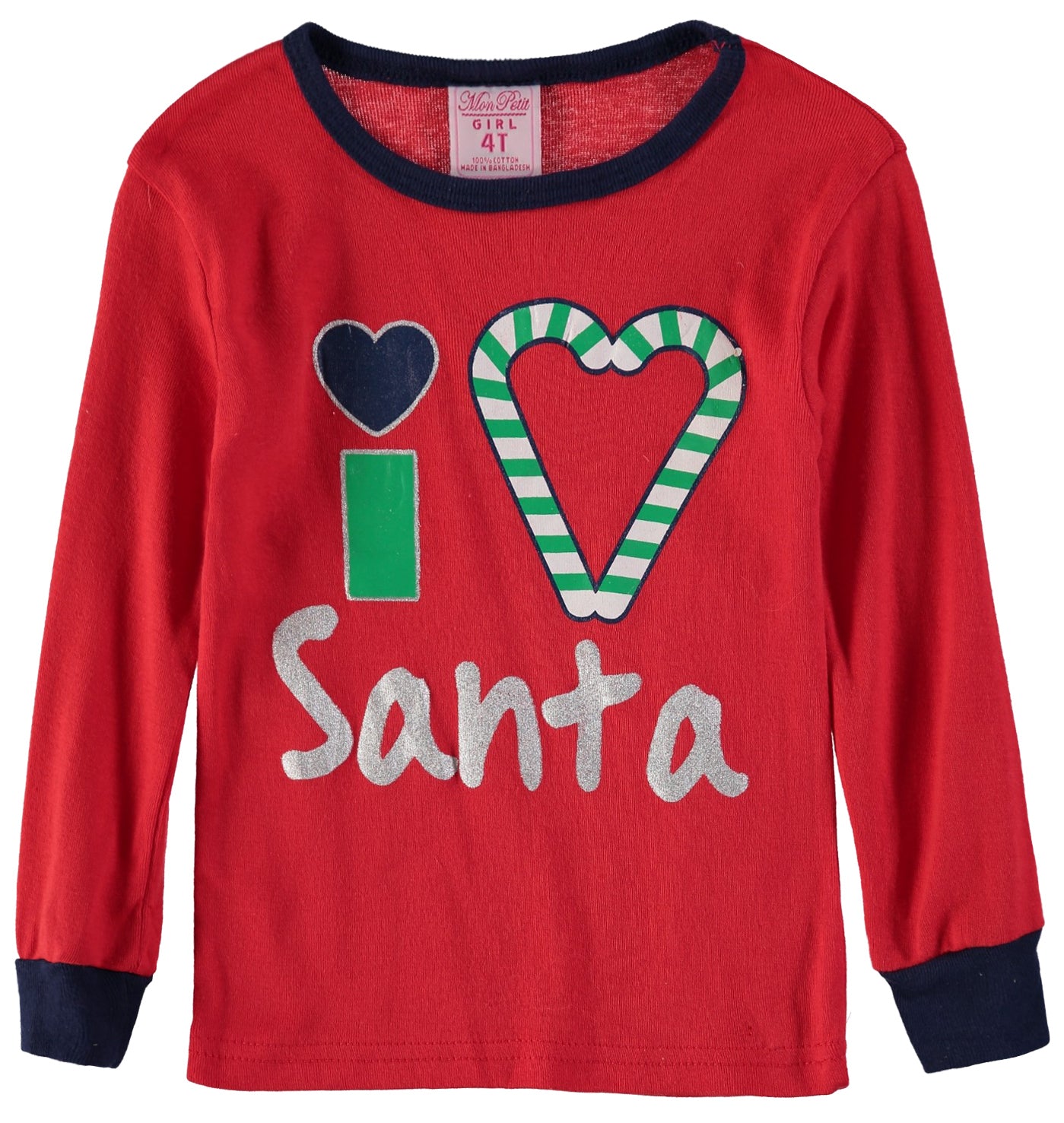 Mon Petit Girls 12-24 Months I Love Santa Set