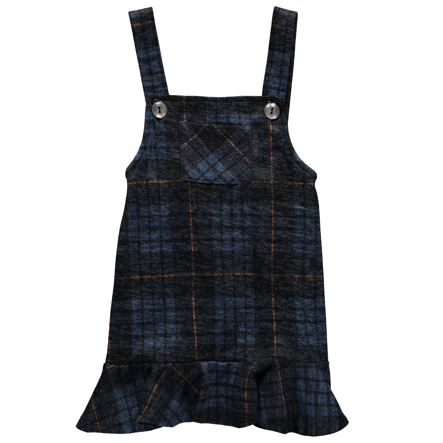 Bonnie Jean Girls 4-6X Flounce Plaid Jumper Set