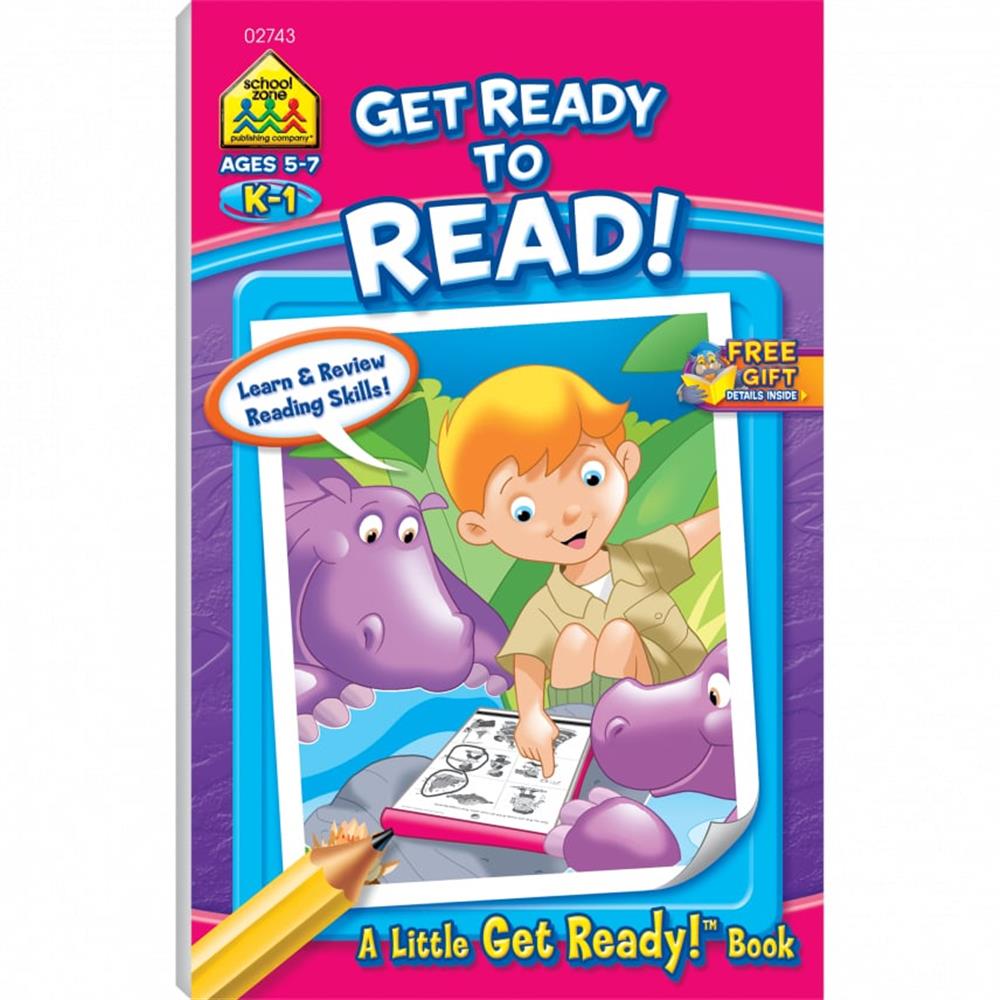 School Zone Get Ready To Read Grades K-1 Workbook