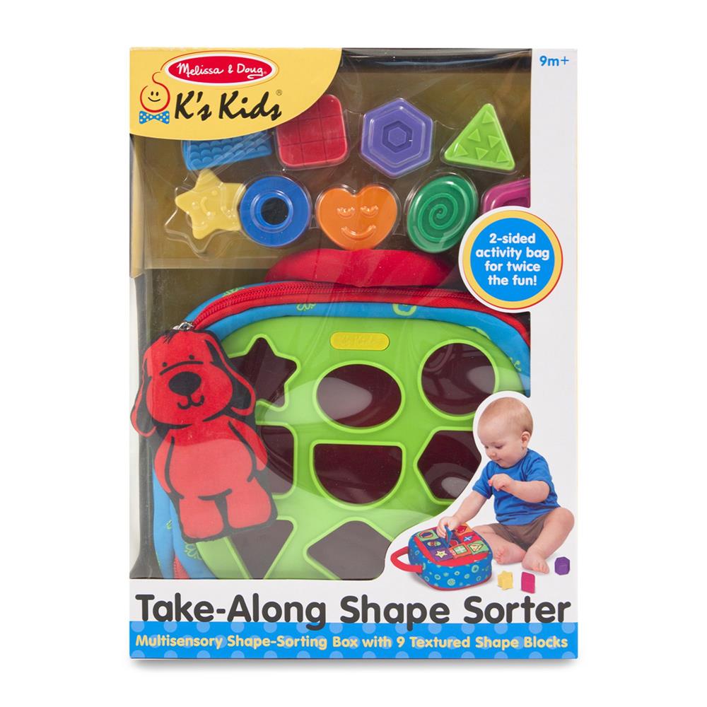 Melissa and Doug Take-Along Shape Sorter Baby and Toddler Toy