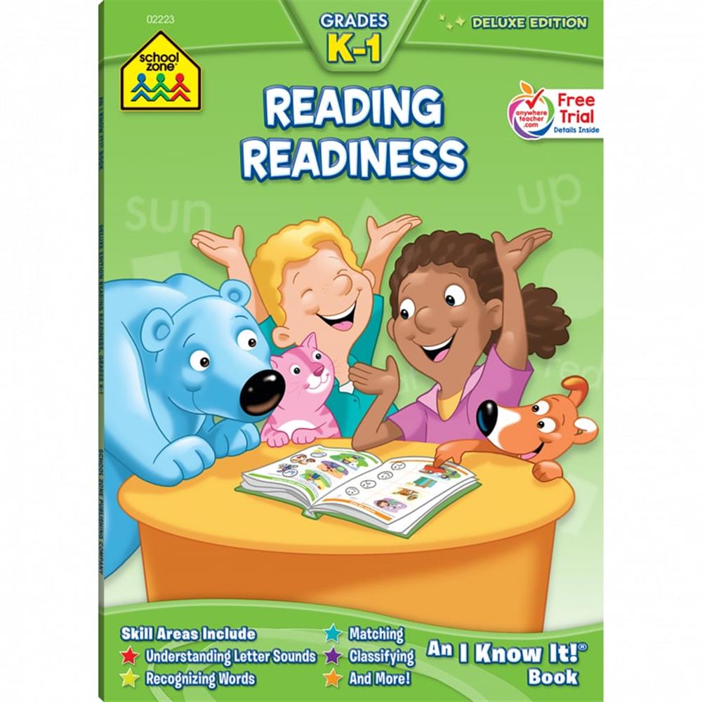 School Zone Reading Readiness Grades K-1 Workbook