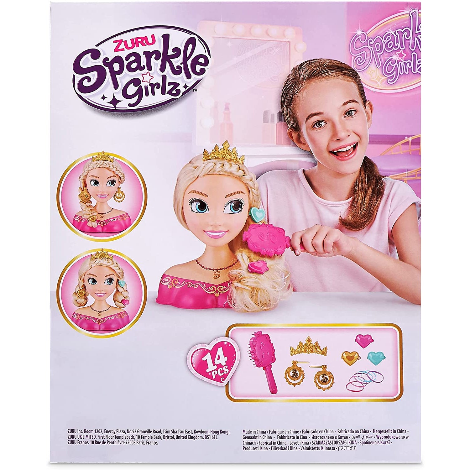 Zuru Sparkle Girlz Princess Hair Styling Head