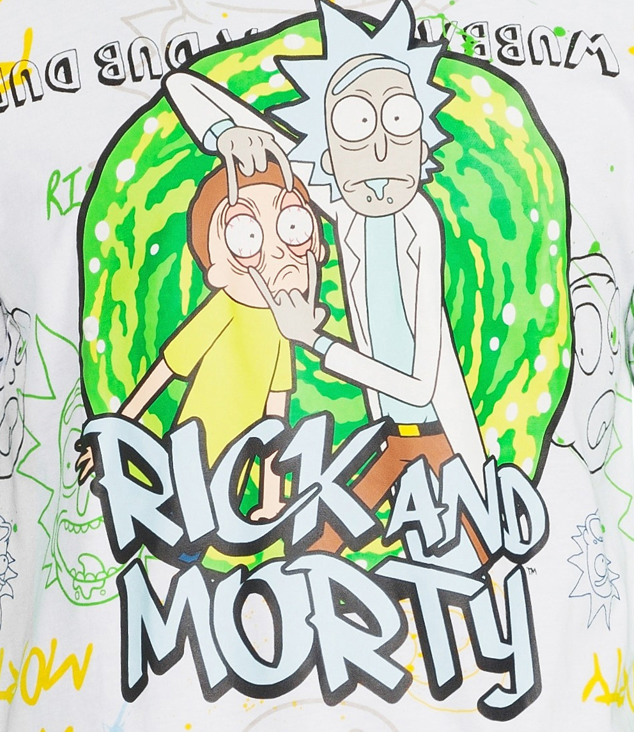 RICK AND MORTY Mens Short Sleeve All Over Print T-Shirt