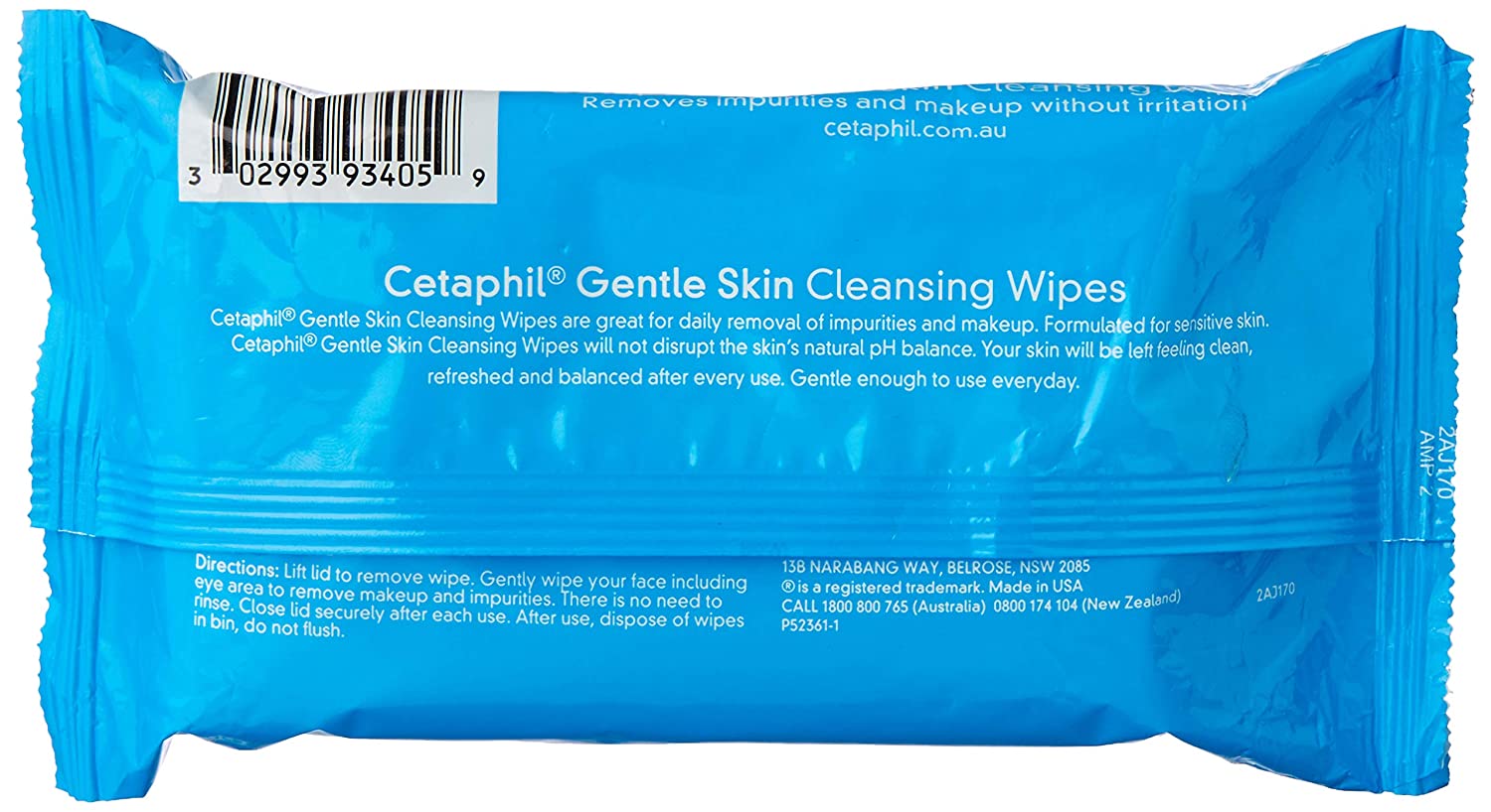 Cetaphil Gentle Skin Cleansing Cloths Wipes, 25 ct.