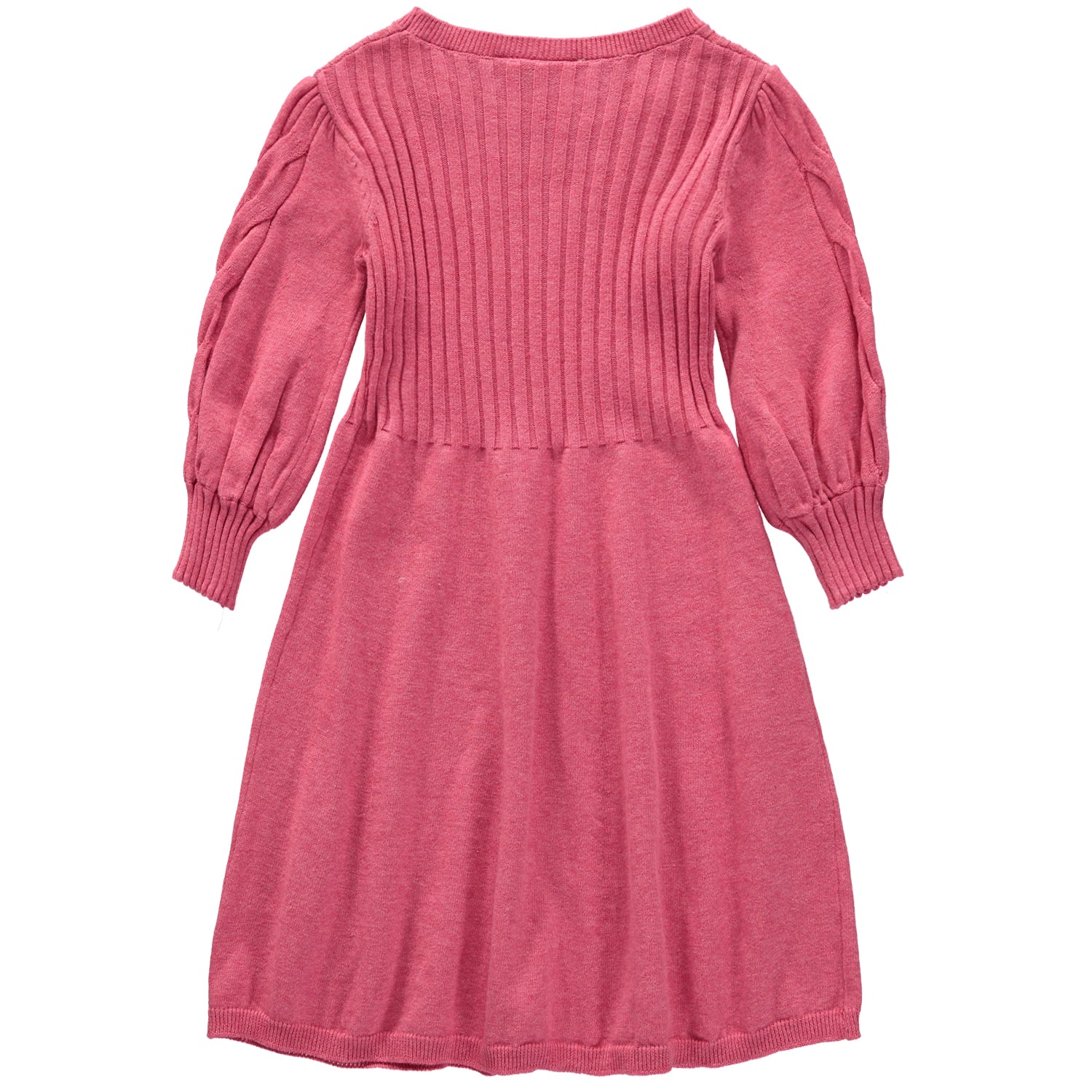 Bonnie Jean Girls 4-6X Long Sleeve Cable Knit Sweater Dress