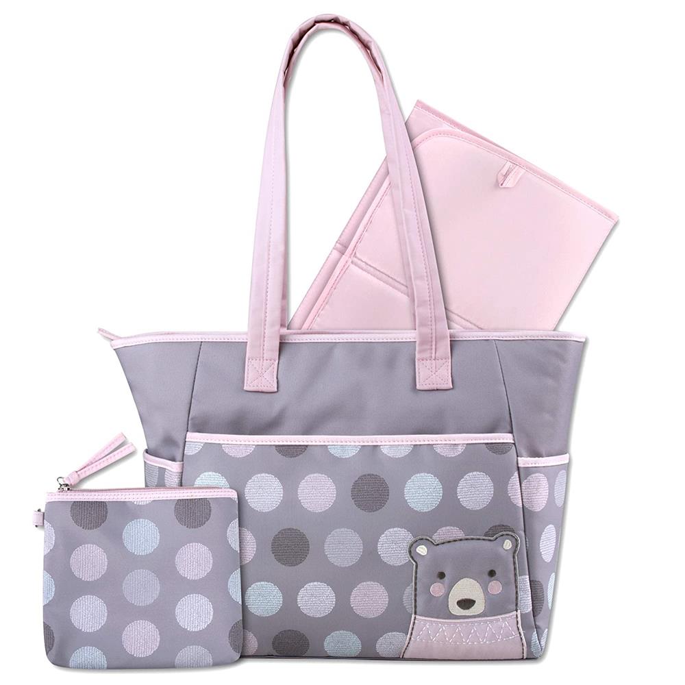 Baby Essentials Peekaboo Bear Diaper Bag Tote