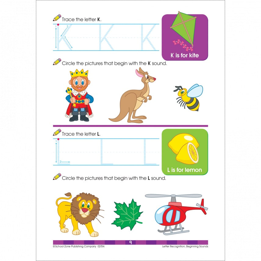 School Zone Preschool Scholar Workbook