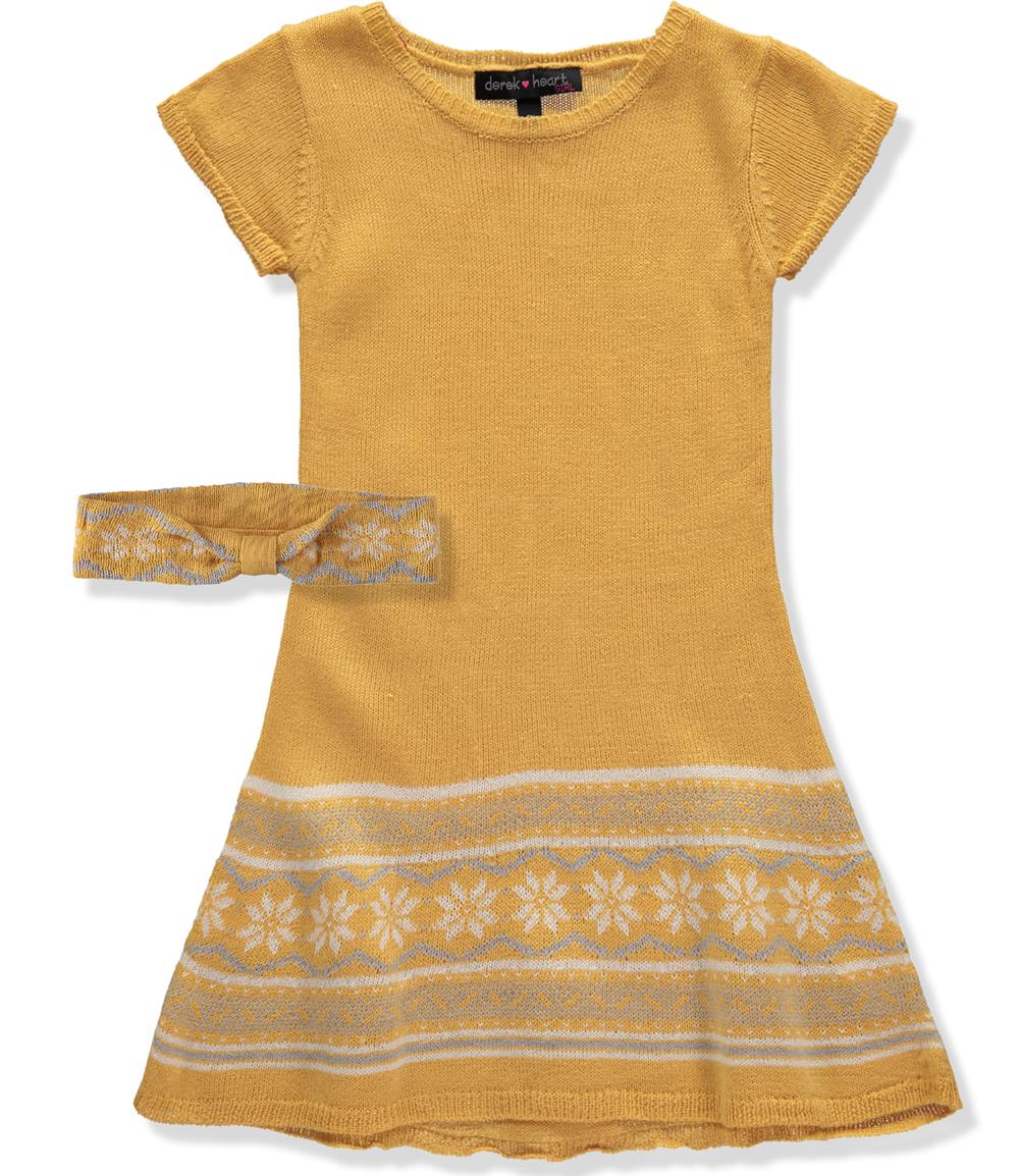 Derek Heart Girls 7-16 Jacquard Sweater Dress