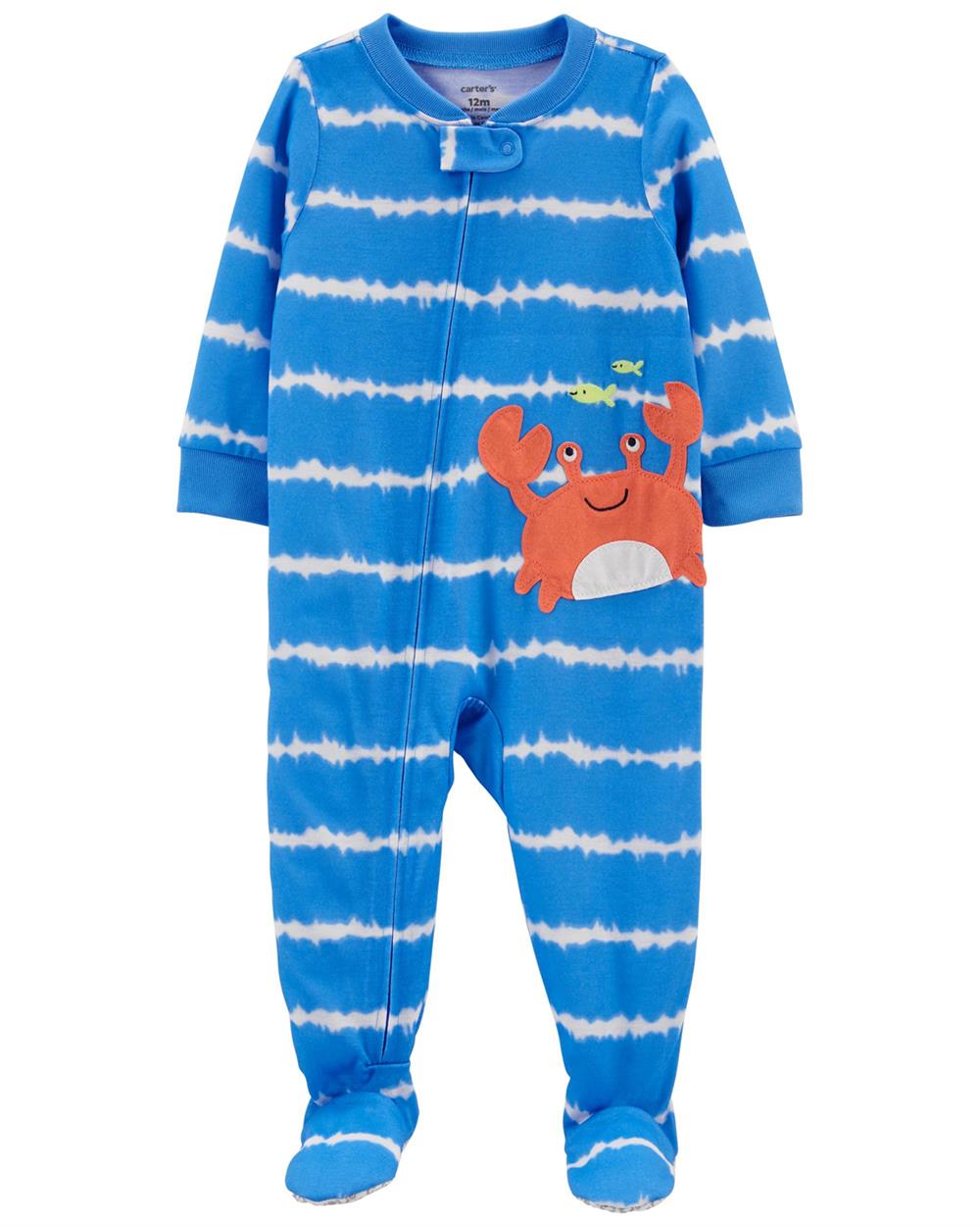 Carters Boys 2T-4T 1-Piece Crab Loose Fit Footie PJs