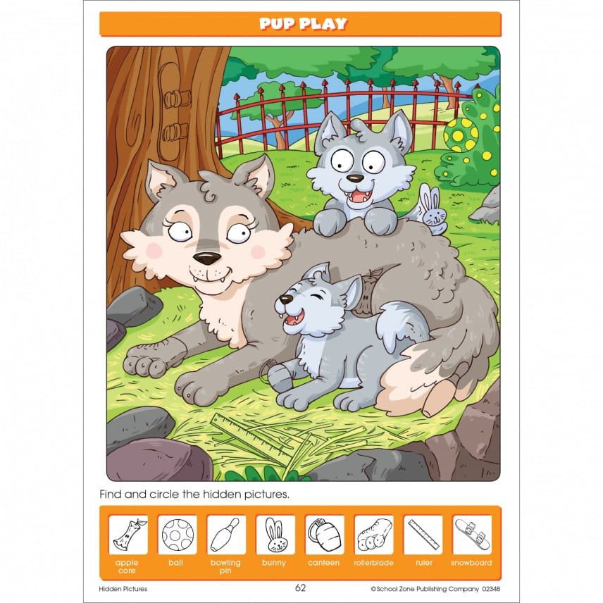 School Zone Hidden Pictures Activity Workbook