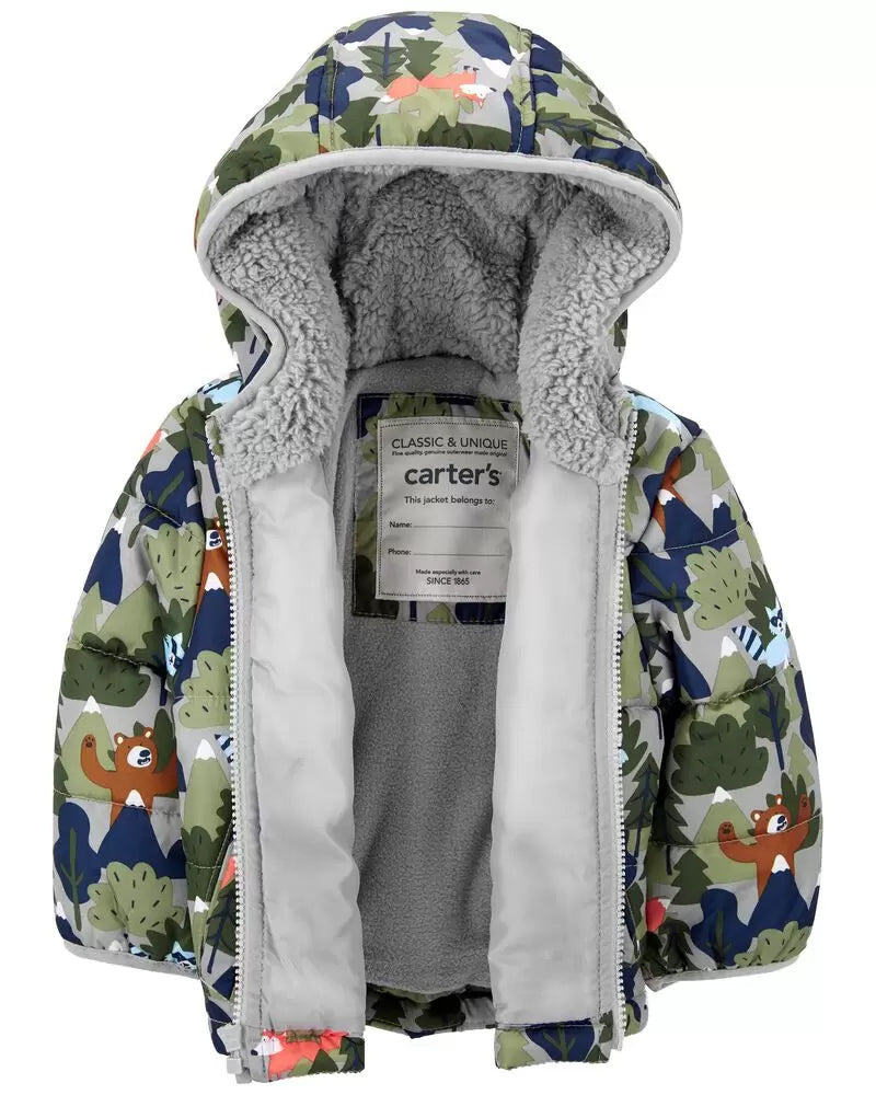 Carters Boys 4-7 Woodland Puffer Jacket