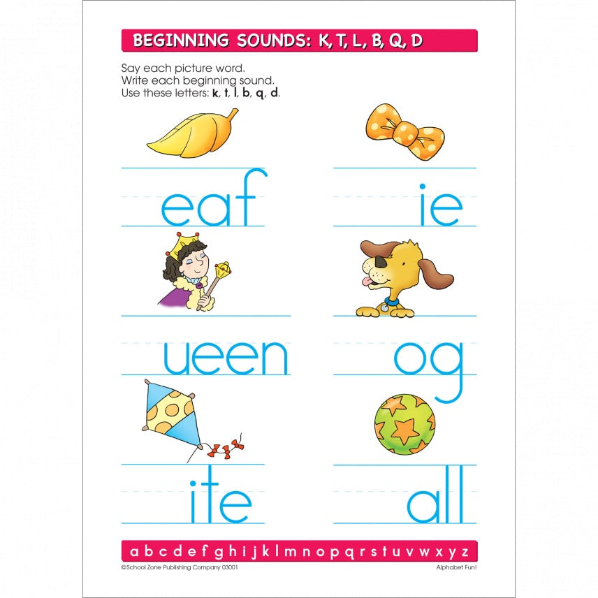 School Zone Alphabet Fun! Write & Reuse Workbook