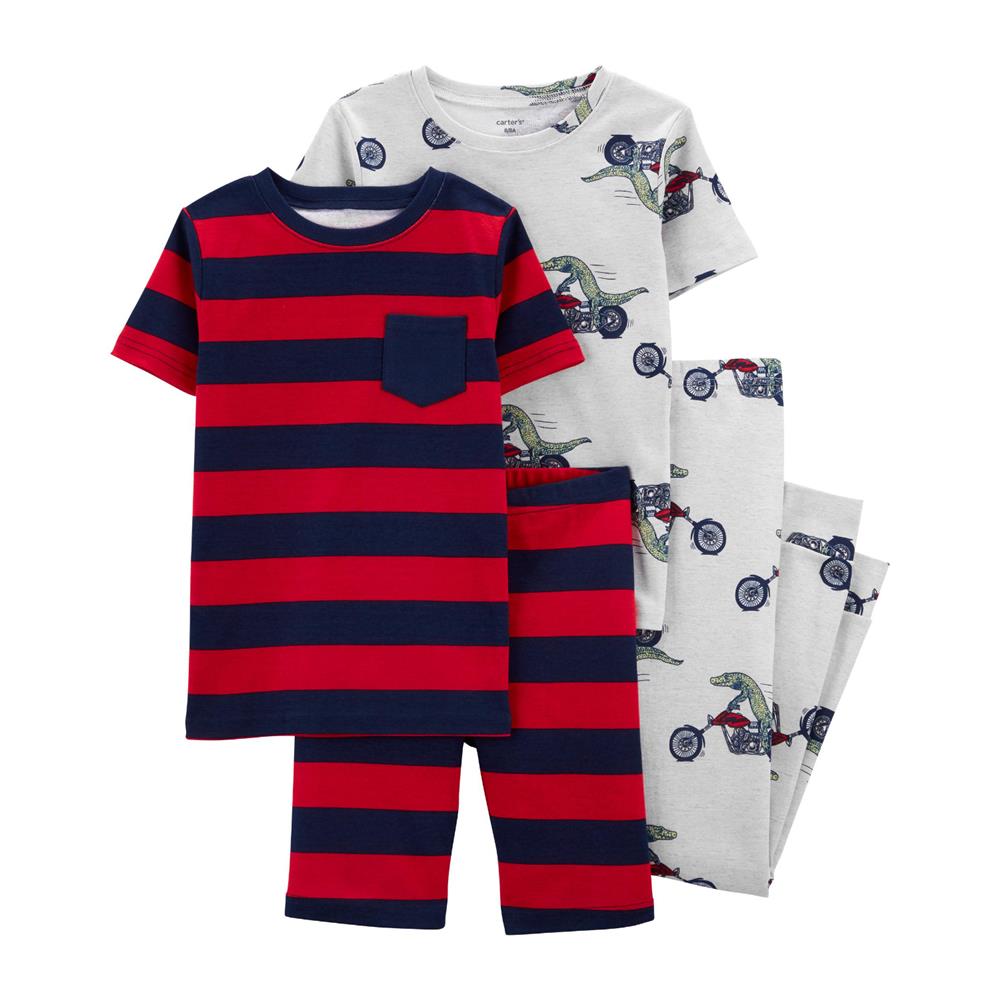 Carters Boys 4-18 4-Piece Crocodile Pajama Set