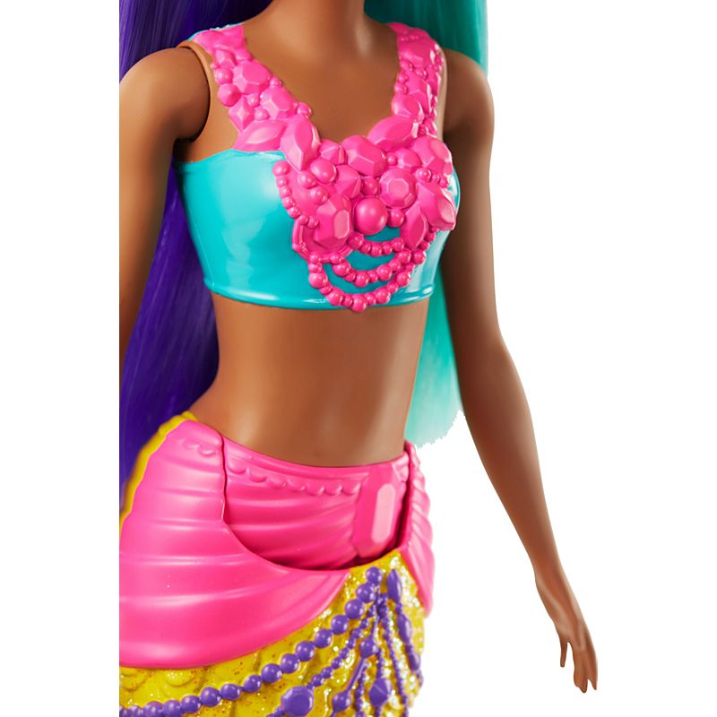 Mattel Barbie Dreamtopia Mermaid Doll, 12-inch, Teal and Purple Hair