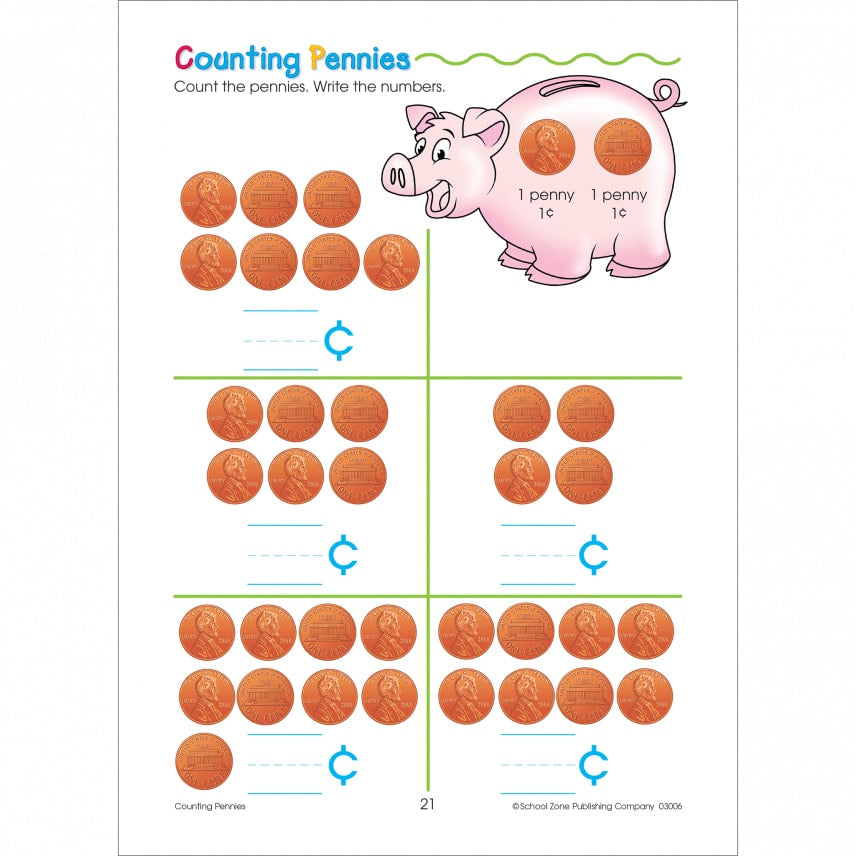 School Zone Numbers Fun! Write & Reuse Workbook