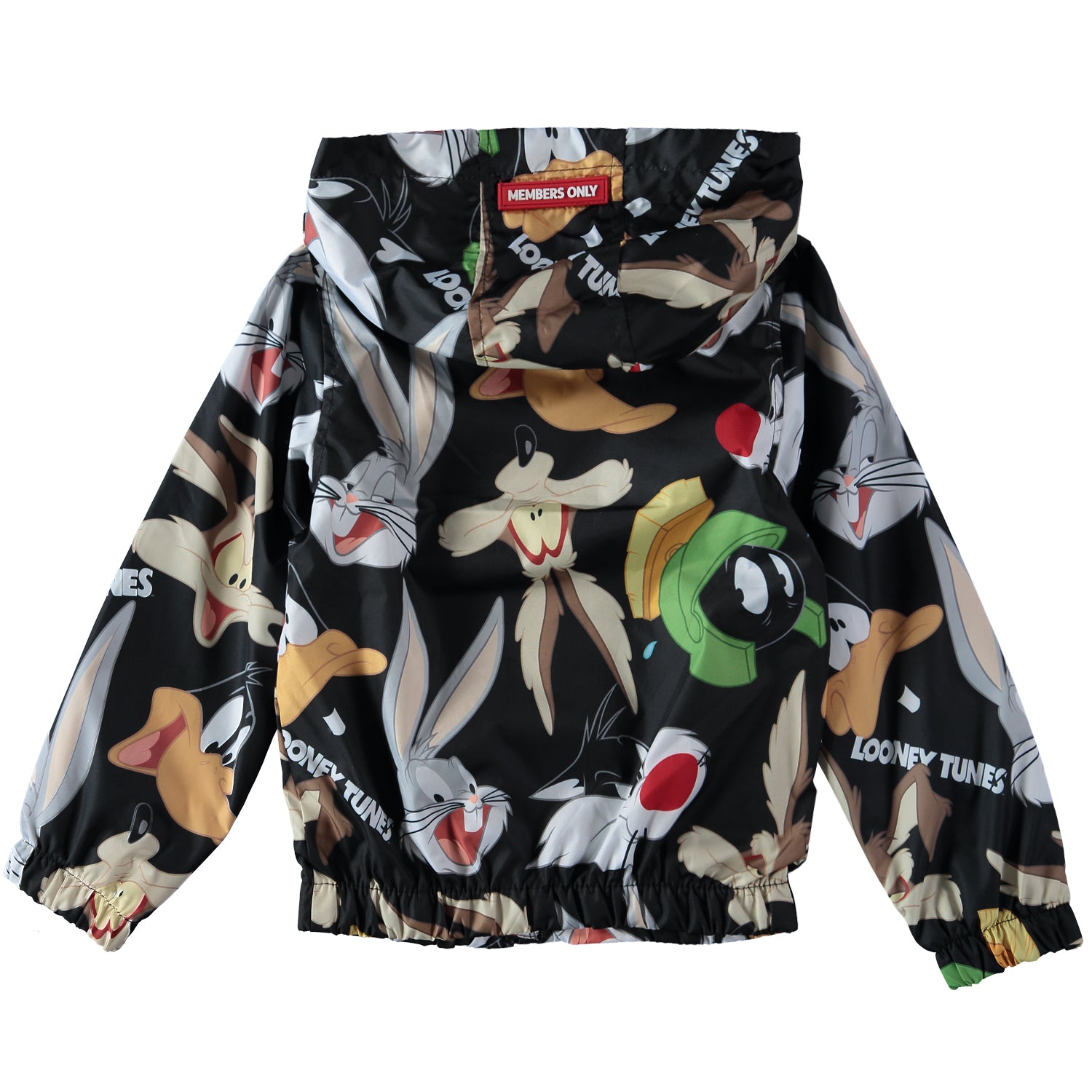 Members Only 2-16 Looney Tunes Zip-Up Hooded Windbreaker Jacket