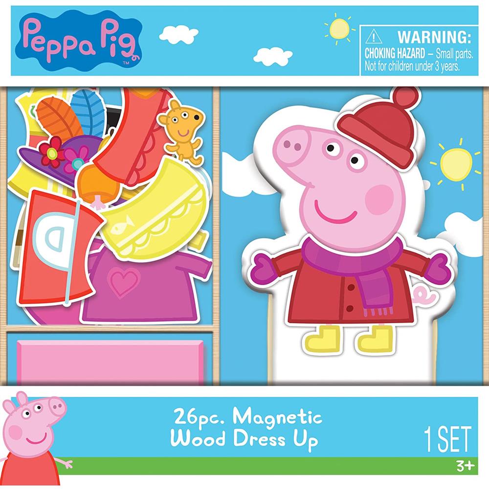 Peppa Pig Magnetic Wood Dress Up Puzzle