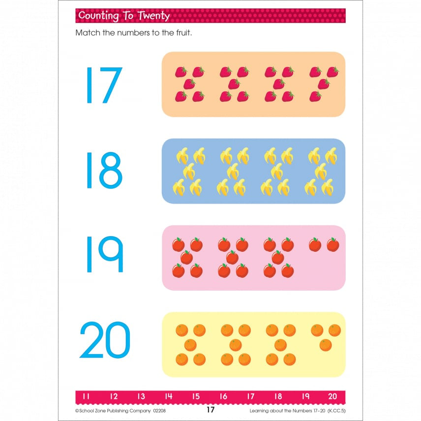 School Zone Math Readiness Grades K-1 Workbook