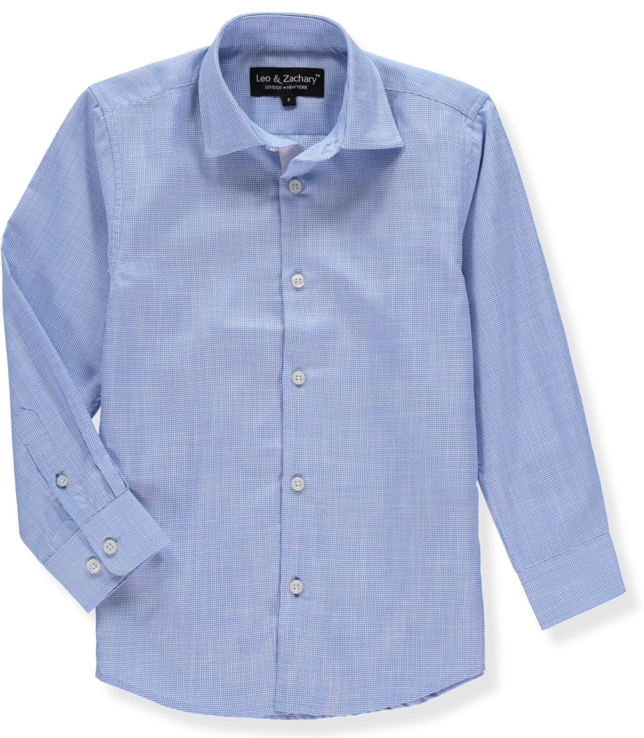 Leo & Zachary Boys 2-16 Sand Tonal Stripe Dress Shirt