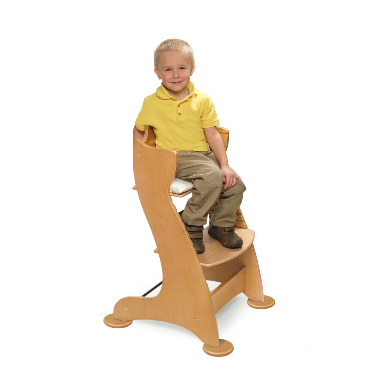 Badger Basket Embassy Adjustable Wood High Chair – Natural