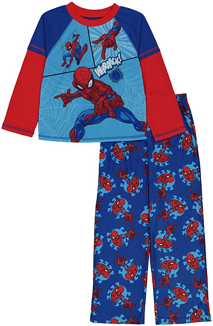 Marvel Boys 4-10 2-Piece Spiderman Pajama Set