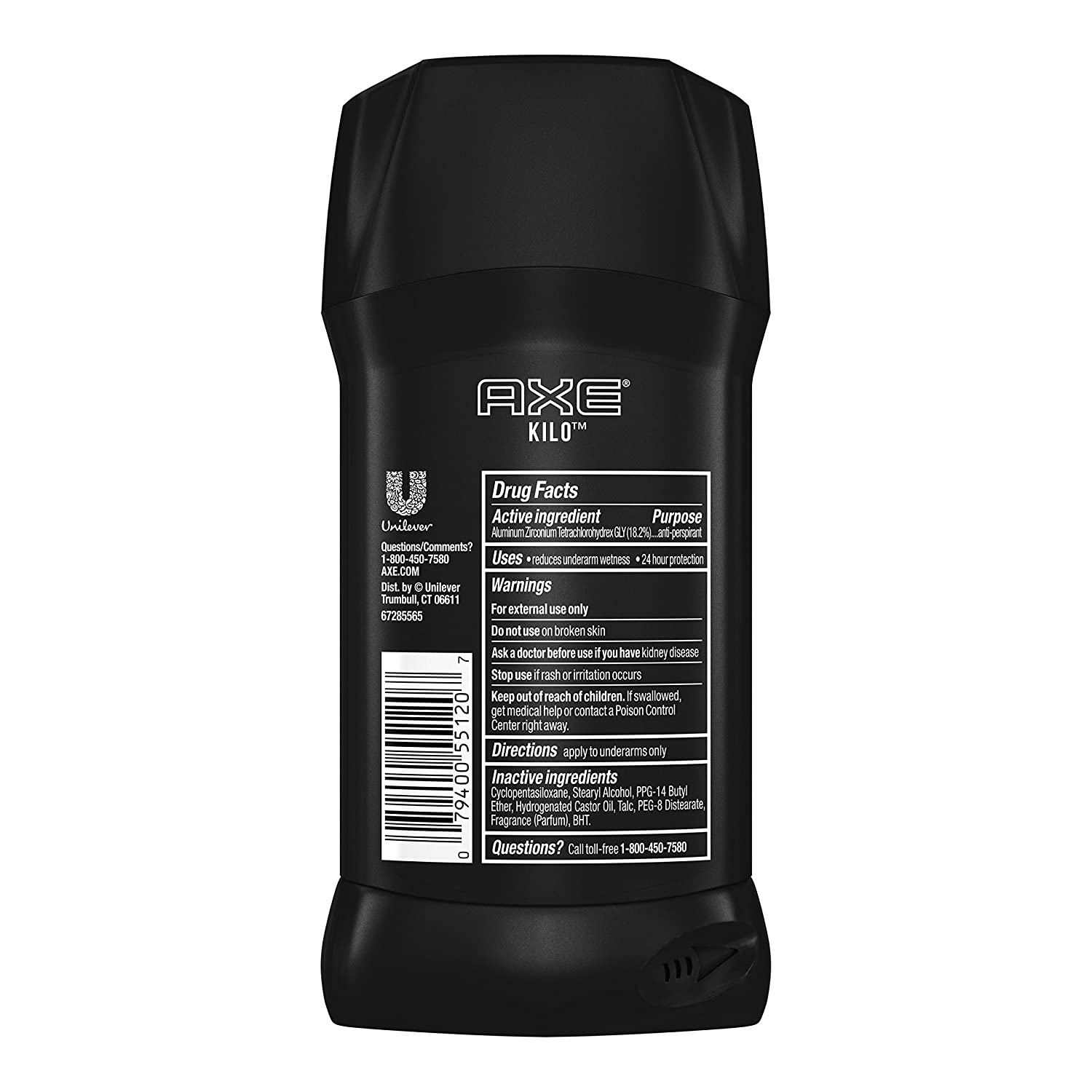 Axe Antiperspirant Deodorant Stick for Men, Kilo, 2.7 oz