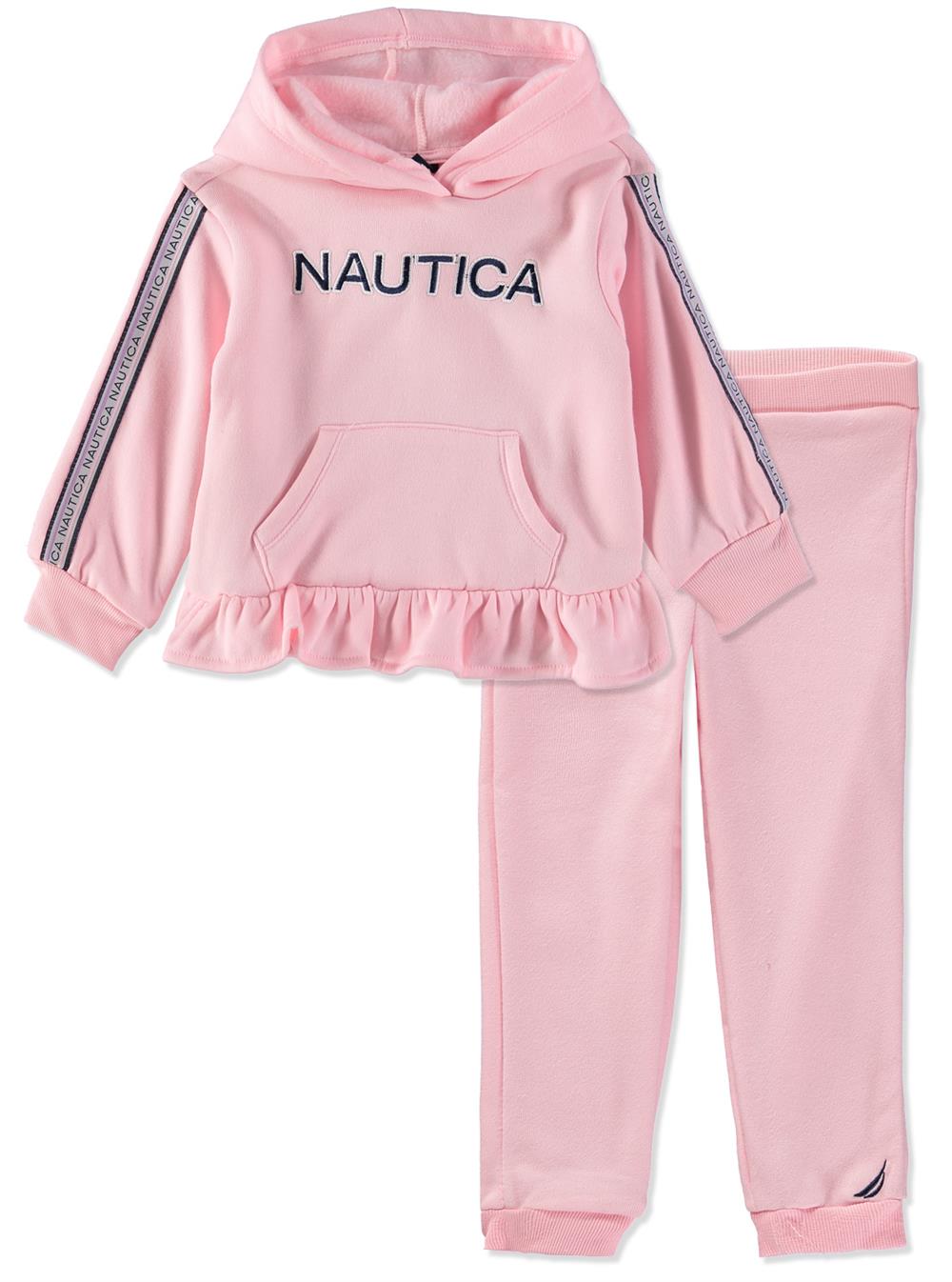 Nautica Girls 2T-4T Logo Taping Jogger Set