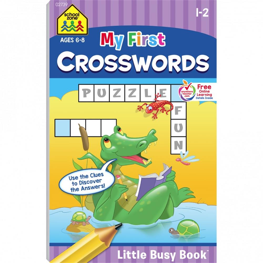 School Zone My First Crosswords Grades 1-2 Workbook