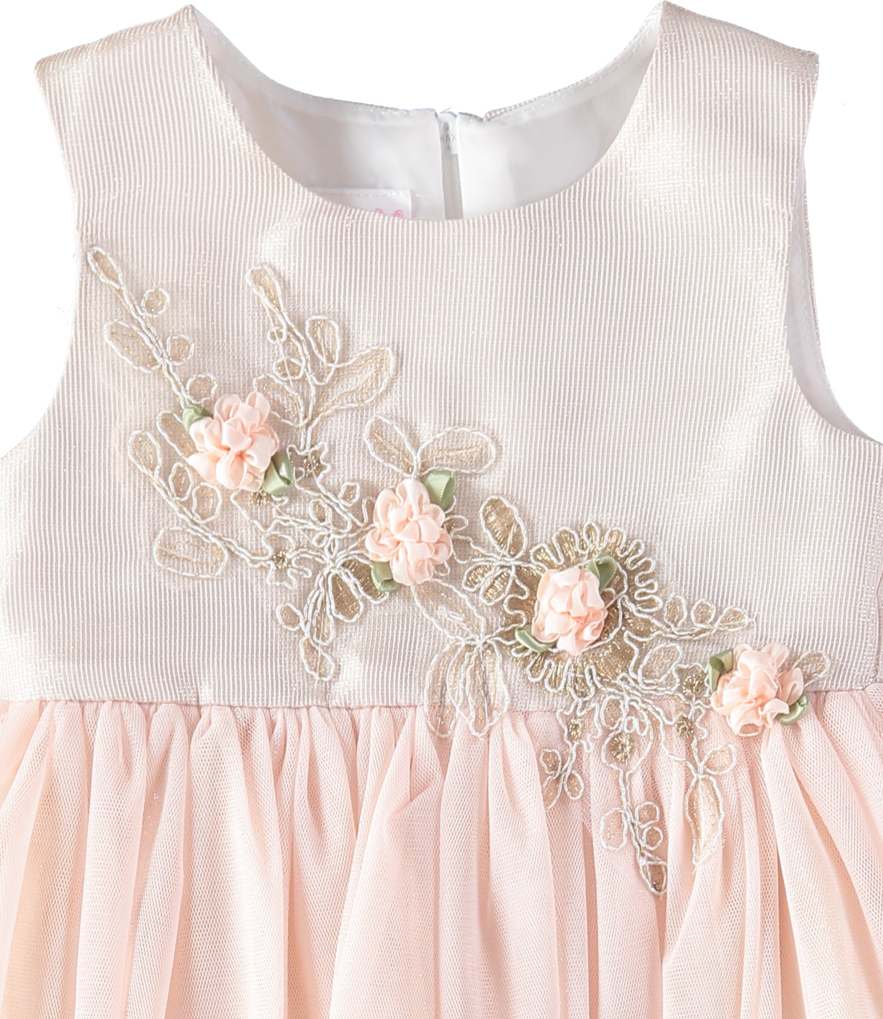 Bonnie Jean Girls 0-9 Months Rosette Floral Tulle Dress