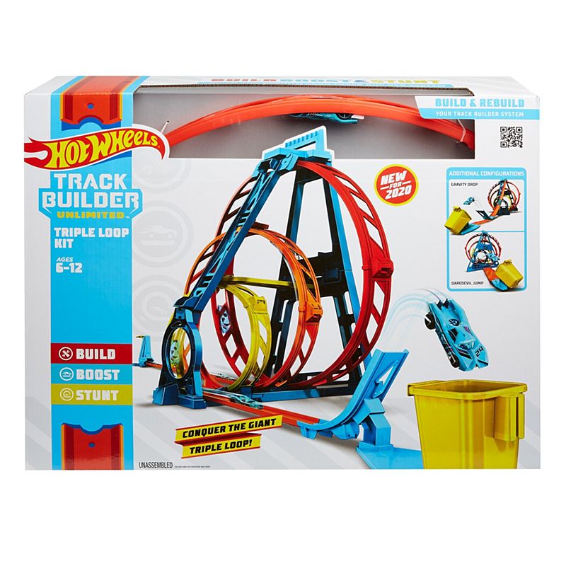 Mattel Hot Wheels Track Builder Unlimited Triple Loop Kit