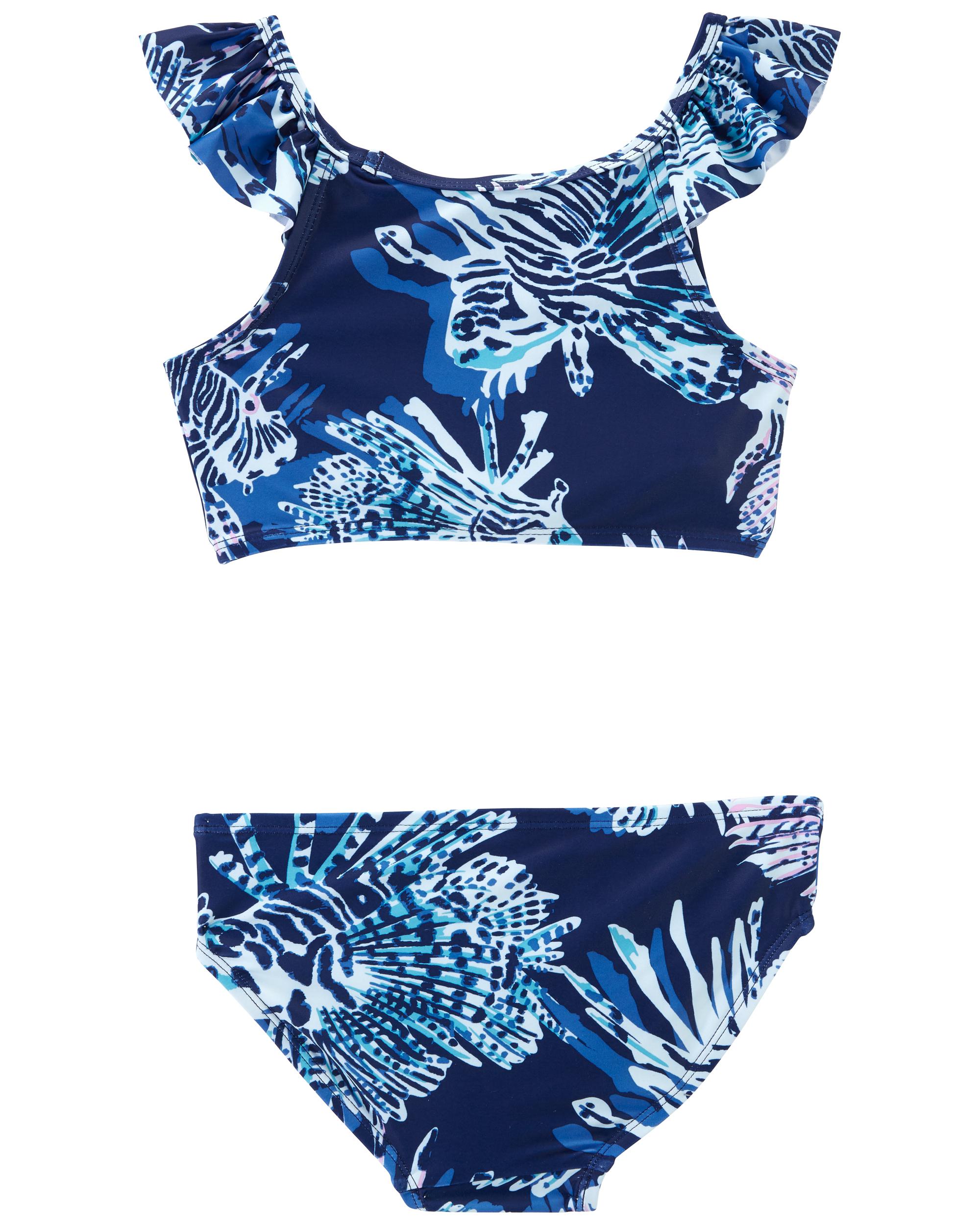 Carters Girls 4-16 Fish 2-Piece Swimsuit