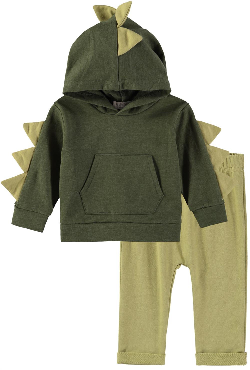 Always Loved Boys 0-9 Months Dinosaur Hoodie Pant Set