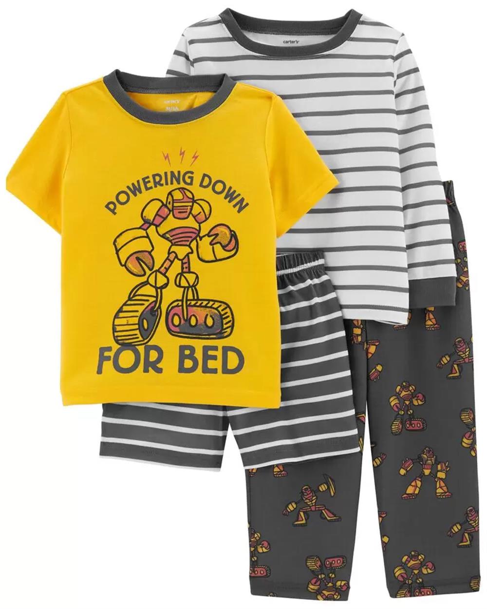 Carters Boys 2T-5T 4-Piece Construction Loose Fit PJs