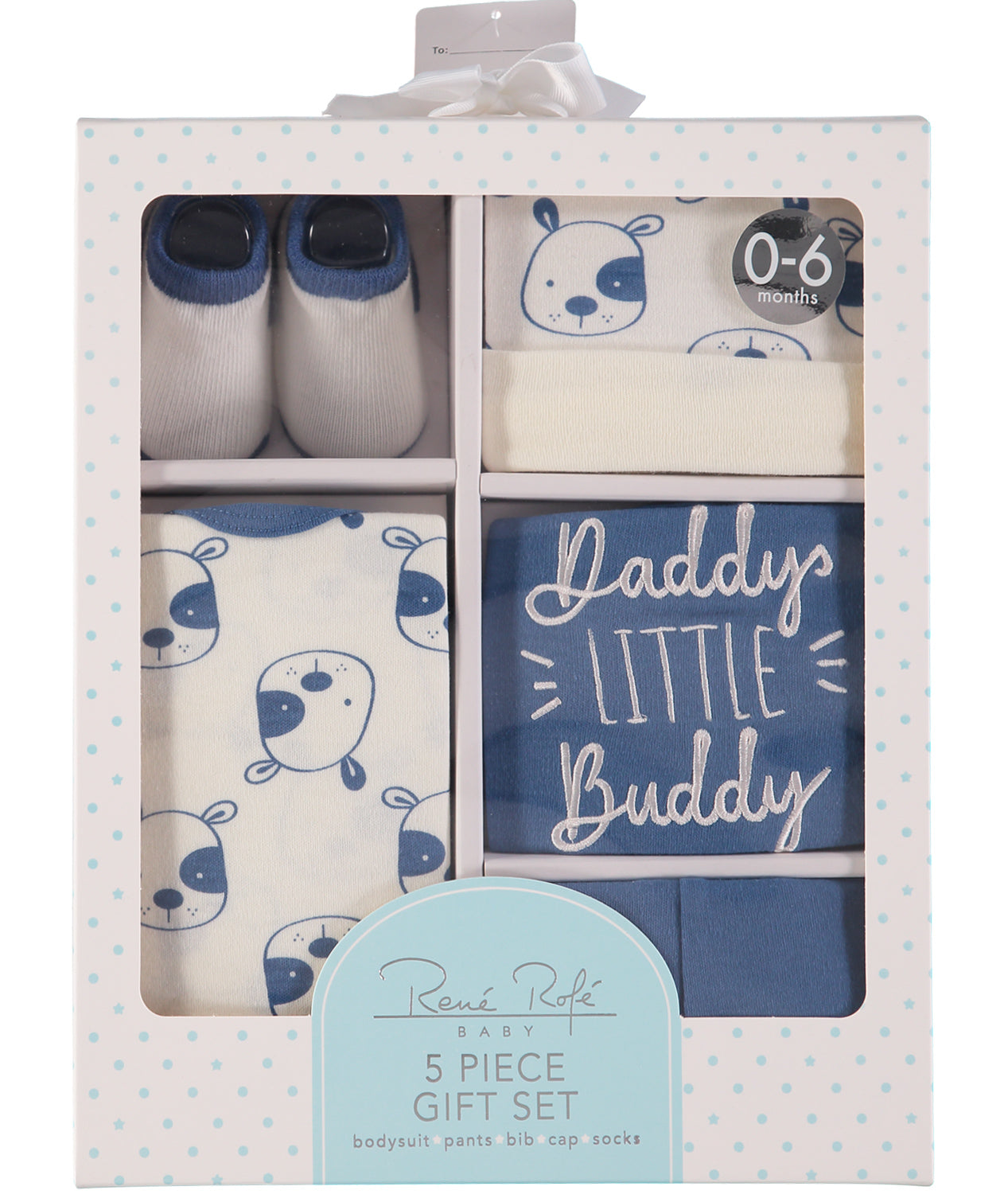 Rene Rofe Baby Boys and Baby Girls 0-9 Months 5-Piece Gift Box Set