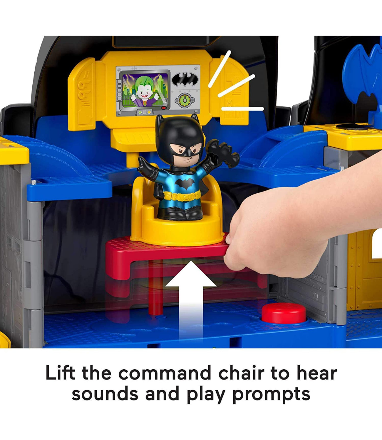 Fisher-Price Little People DC Super Friends Batcave, Batman playset with figures