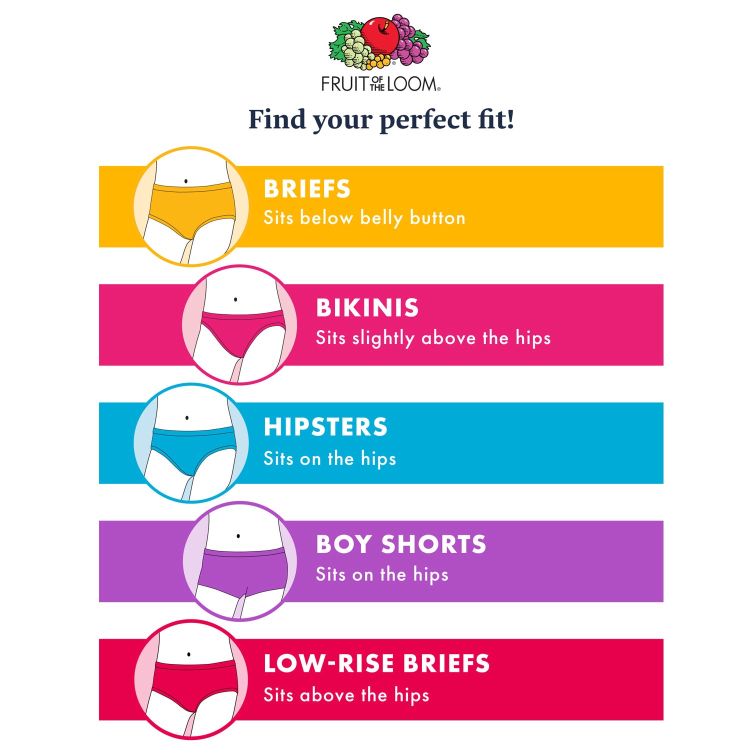 Fruit of the Loom Girls 2T-5T Briefs, 10-Pack