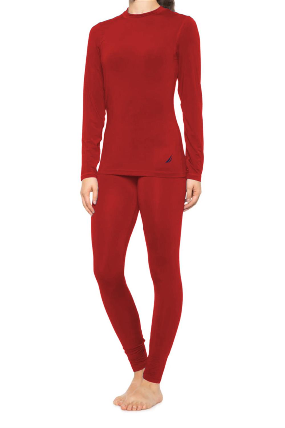 Nautica Womens Long Sleeve Thermal Base Layer Set