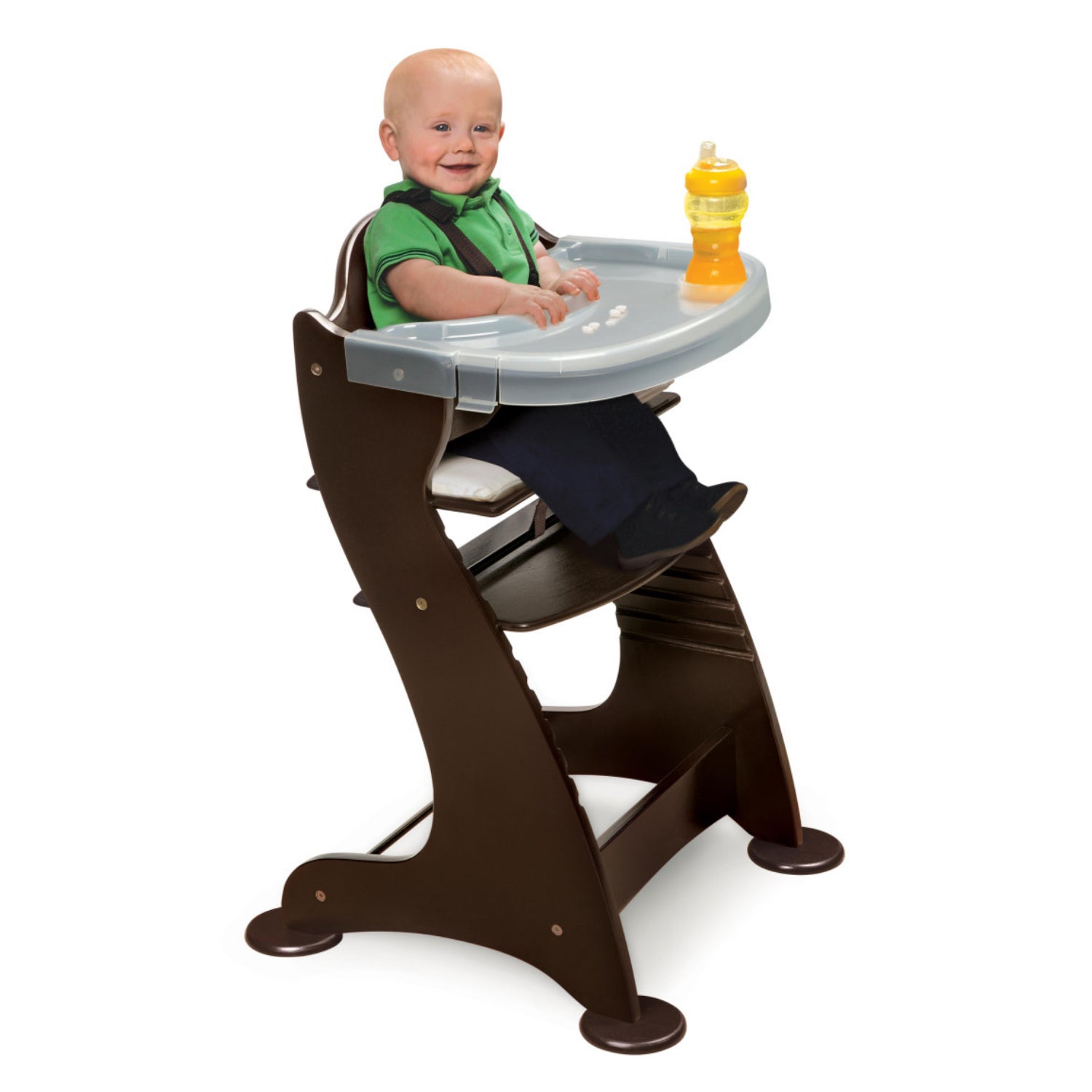 Badger Basket Embassy Adjustable Wood High Chair – Espresso