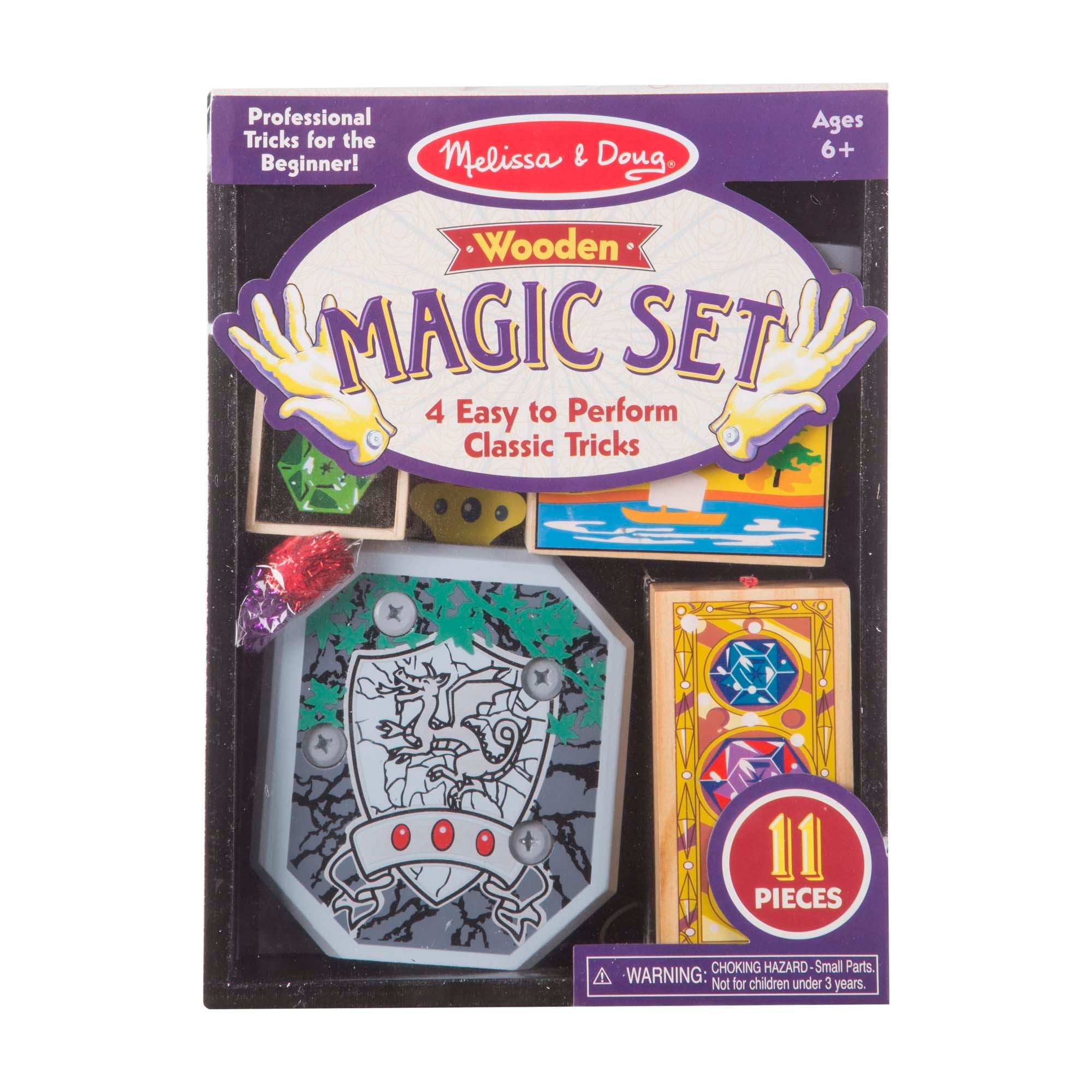 Melissa & Doug Discovery Magic Set With 4 Classic Tricks, Solid-Wood Construction