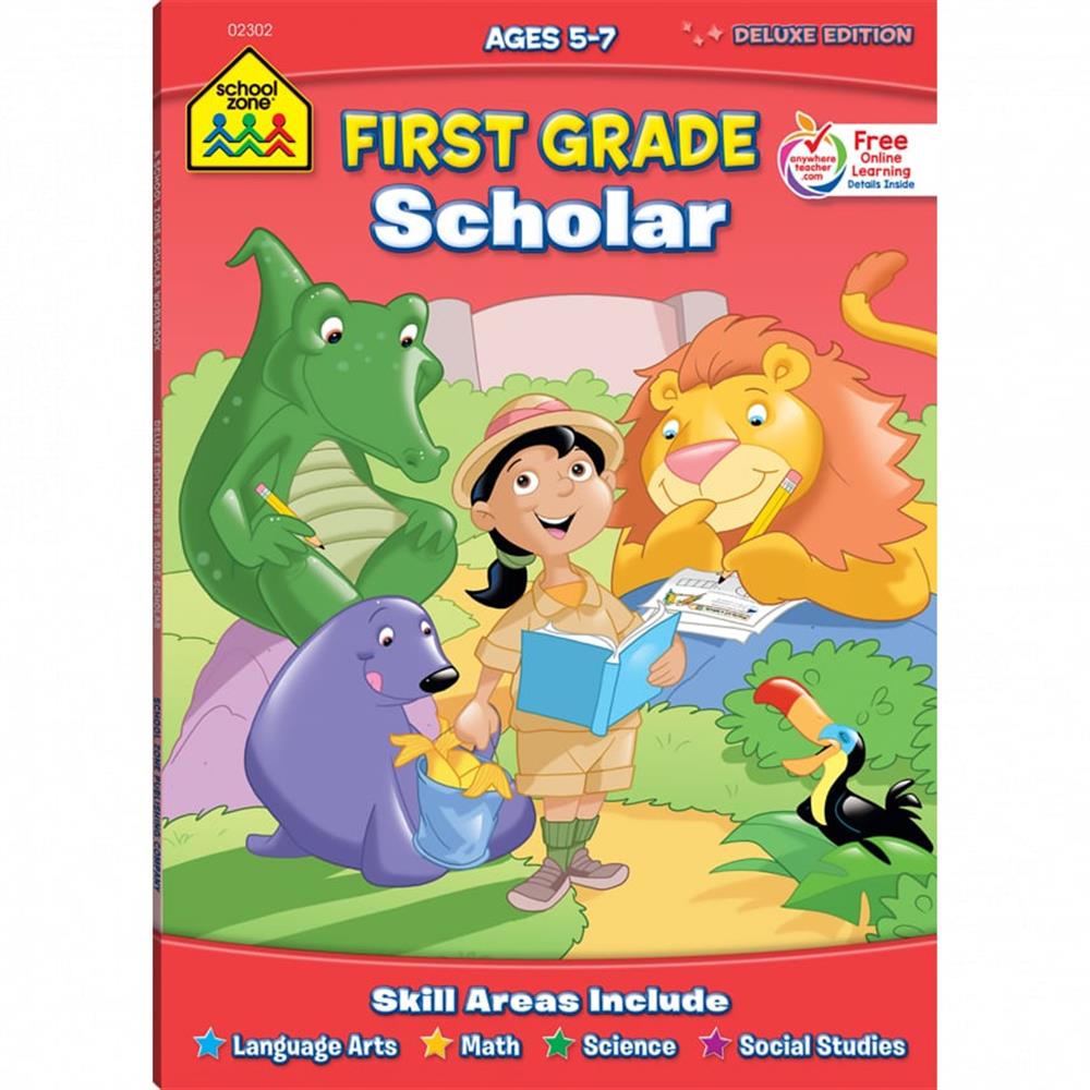 School Zone First Grade Scholar Workbook