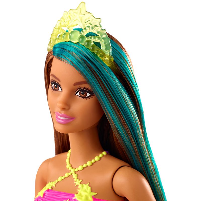 Mattel Barbie Dreamtopia Princess Doll, 12-inch, Brunette with Blue Hairstreak