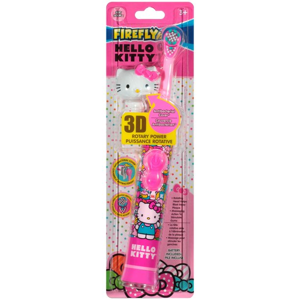 Hello Kitty Battery Power Rotary Toothbrush with Sanitary Character Cap