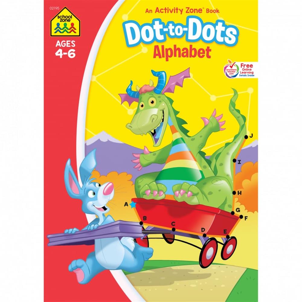 School Zone Dot-to-Dots Alphabet Activity Workbook