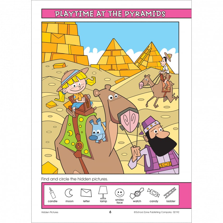 School Zone Hidden Pictures Around the World Activity Workbook